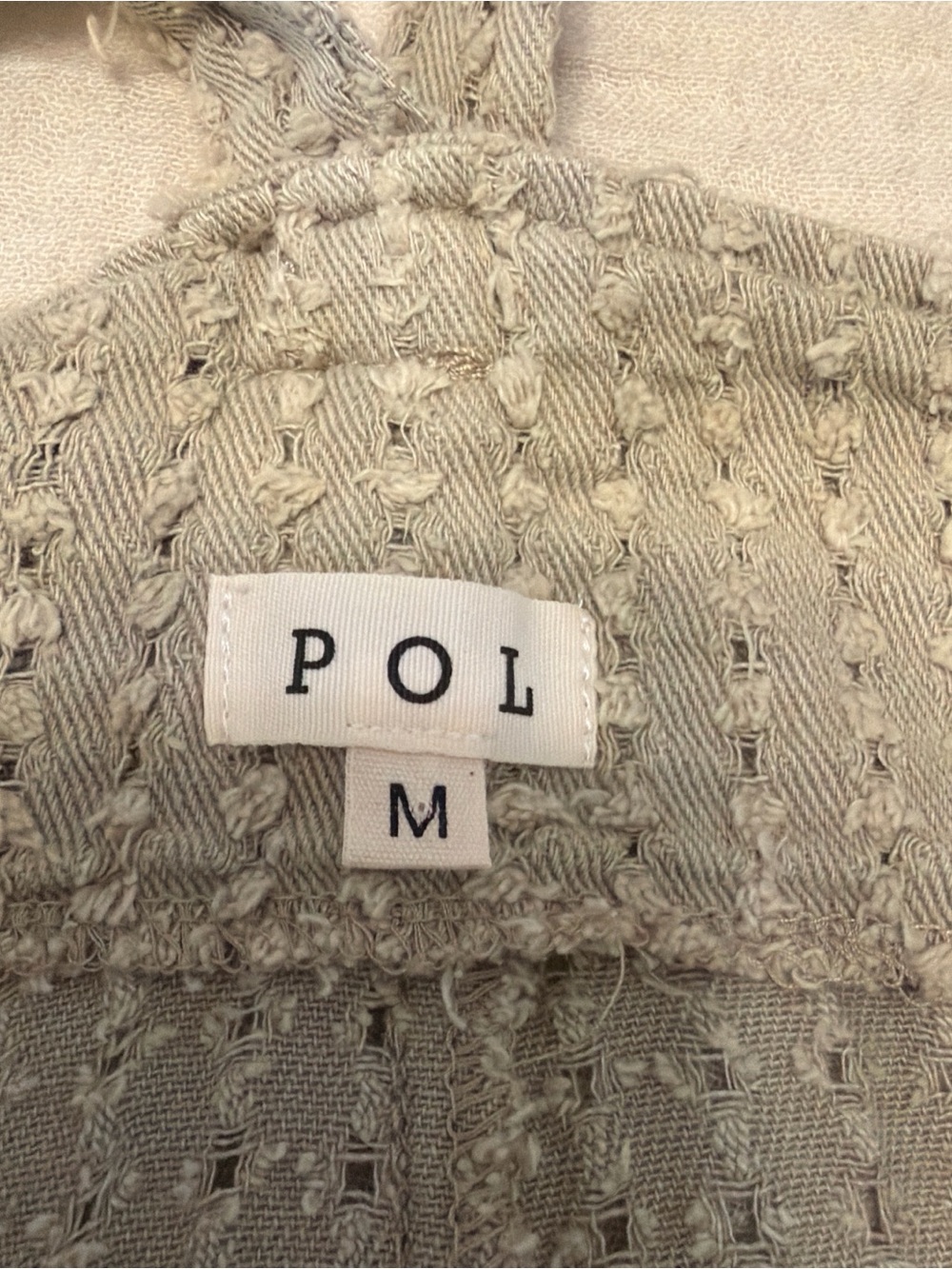 Olive Green Knit Button Overalls - Picture 5 of 5